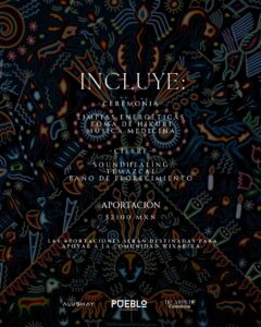 Ceremonia de Hikuri 29 Noviembre 2025 Pueblo Viva Mexico,